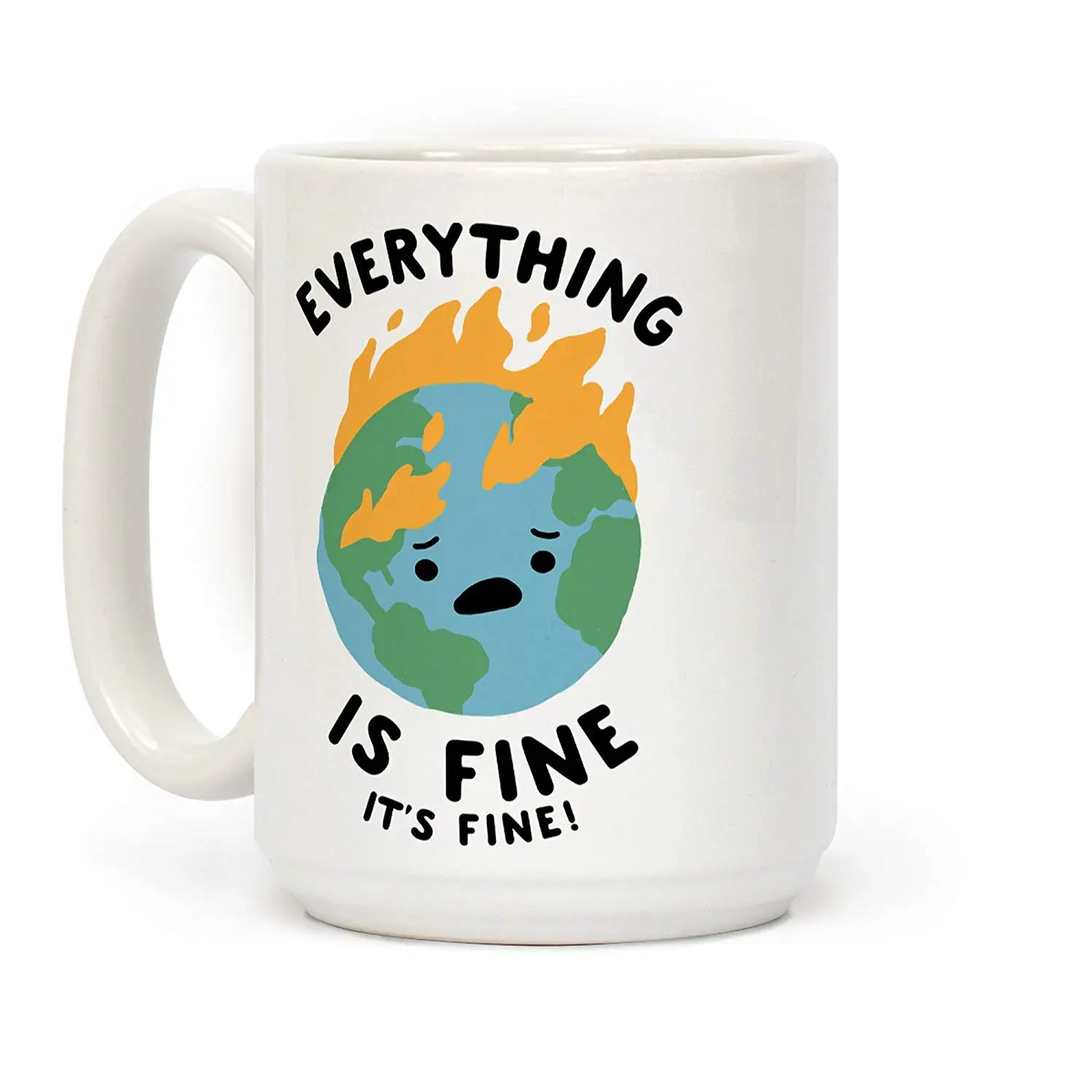 LookHUMAN Ese Momento - Taza De Café De Cerámica Blanca De 11 Onzas