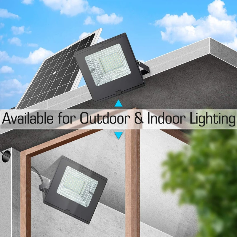 Solar Lamp Leds Solar Light For Outdoor Garden Wall Yard LED Security Lighting With Remote Control IP67 Waterproof 15000mah