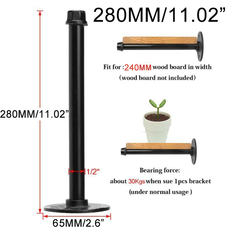 1 * Полка для хранения на стене держатель кронштейн книжный стеллаж промышленный