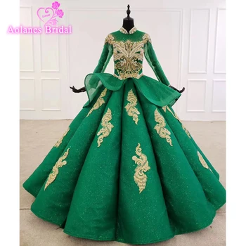 شراءلبنان فساتين حفلات فاخرة لامعة مزيج مطرز طويل فساتين لحضور الحفلات الموسيقية الإمبراطورية Abiye فستان رسمي رداء دي سهرة 2020 Abendkleider