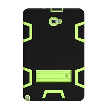 

Tablet Computer Silicone Protective Case Cover For Samsung Tab A 10.1" P580 Rubber Hidden Stand