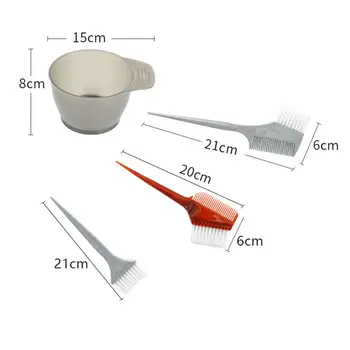 

4Pcs Professional Hair Coloring Tool Set Hair Dye Brush Combs Bowl Styling Kit GXMC
