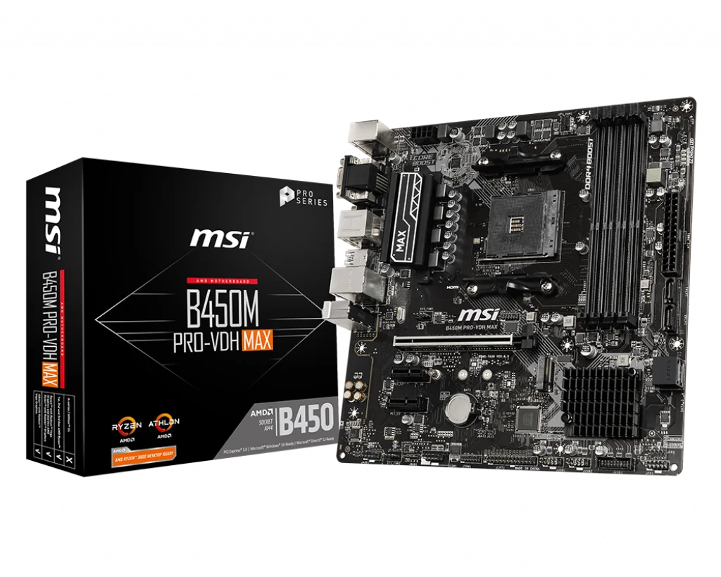 Amd Ryzen 5 3600 R5 3600 Cpu Msi B450m Pro Vdh Max Motherboard Set Meal Socket Am4 New No Fan Motherboards Aliexpress