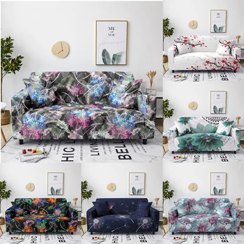

Flower Pattern Stretch Sofa Cover Nonslip Slipcovers Suitable Living Room Sofa Cover Protective Cover Furniture Set