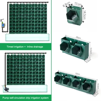 

Plant Grow Planter Green for Flowers Vertical Green Plant Pot Wall Hanging Flower Pot Multi-layer Combination