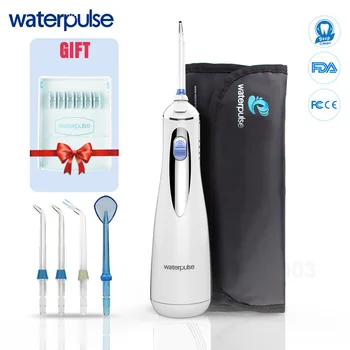 

Waterpulse V400 240ML with Travel Bag Case Rechargeable Battery Water Flosser Portable Dental Flosser Cordless Oral Irrigator