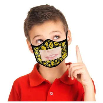 

Protector Facial Transparente Smile Communicator Kids Face ma$k With Clear Visible Expression Lip Reading Visual Face Shield