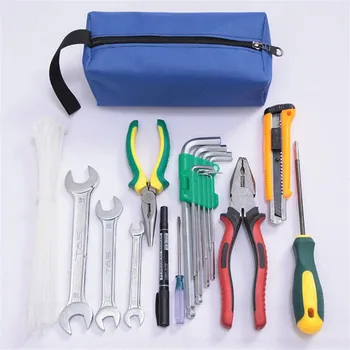 

Canvas Waterproof Storage Hand Tool Bag Screws Nails Drill Bit Metal Parts Fishing Travel Makeup Organizer Pouch Bag Case