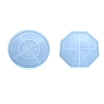

DIY Crystal Epoxy Resin Round Handmade Table Coaster Mat Mold
