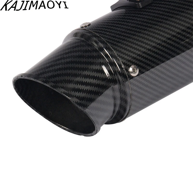 KAJIMAOYI универсальный мотоцикл Akrapovic выхлоп изменить Мотокросс глушитель выхлопной системы для FZ6 CBR250 CB600 MT07 ATV Грязь велосипед ямы