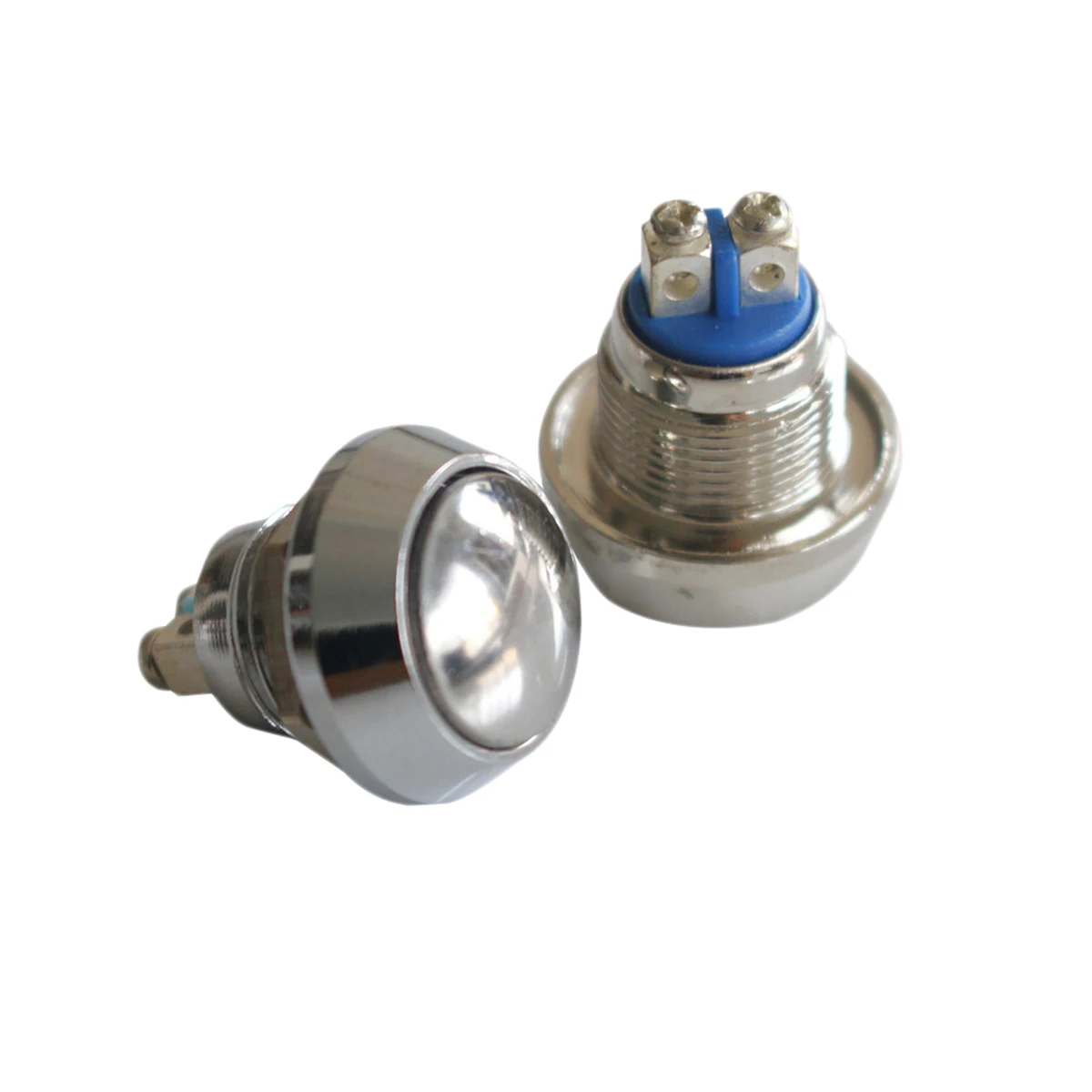 

5Pcs 12mm Starter Switch Momentary Push Button Stainless Steel Metal Waterproof