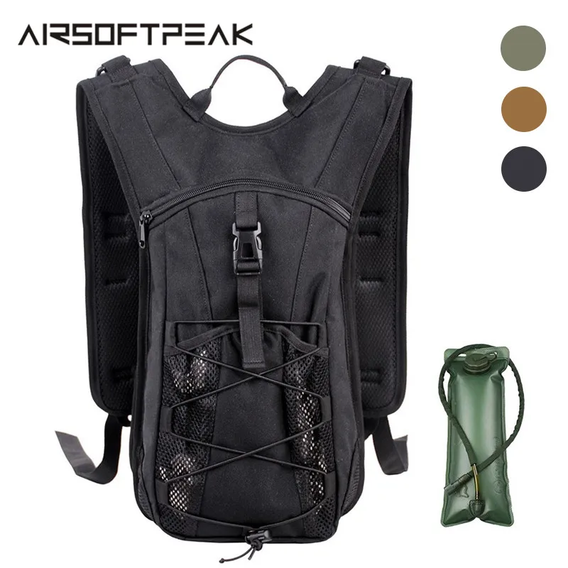 

16L Outdoor Sports Water Bag Hydration Pouch with Inner Pack Tactical Camel Backpack Nylon Rucksack Camping Bicycle Bag Camelbag