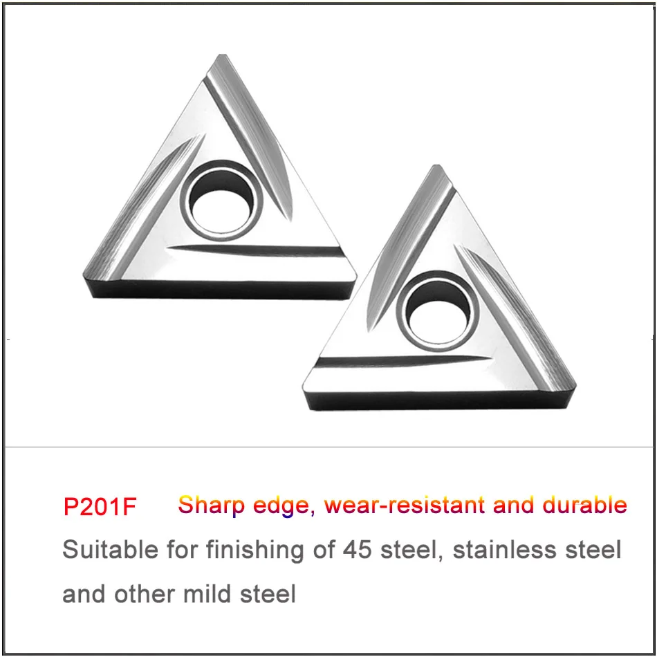 10PCS TNGG160402R-C TNGG160404L-C P201F General purpose turning tool blade for steel parts PVD Cemented Carbide Coated Blade