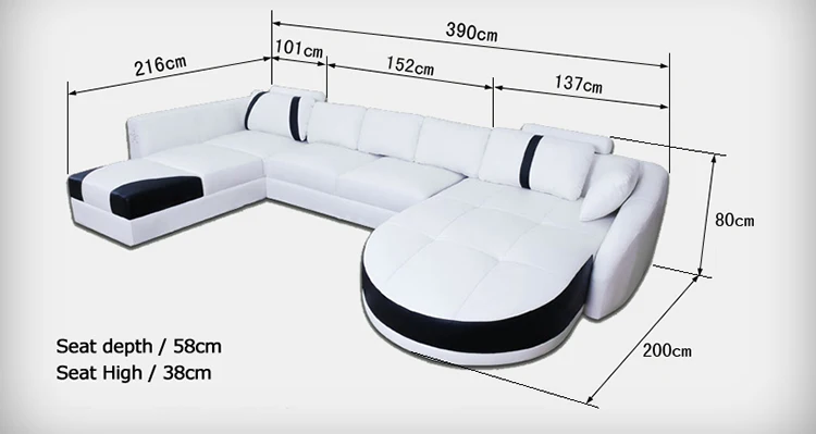 Современная Белая мебель для гостиной из натуральной кожи, набор диванов