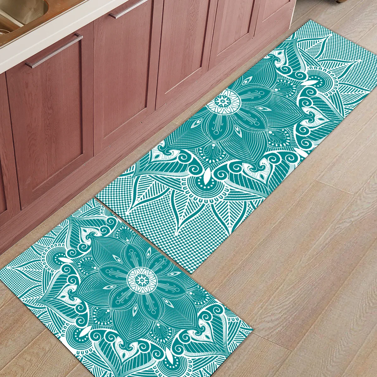 2 шт. Коврики для кухни с рисунком мандалы коврики для входного пути ванной гостиной двери коврики домашний декор