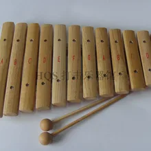 Orff инструменты ударный инструмент для родителей и детей Обучающие принадлежности 12 тон ксилофон для раннего ребенка Обучающие алюминиевые Пиа