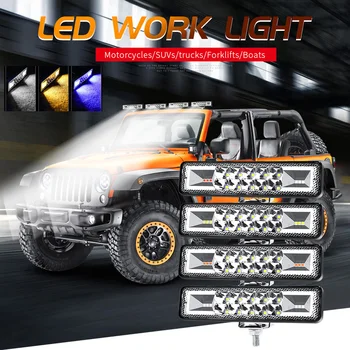 

1PC 12-24V 48W LED Work Driving Fog Light Bar Off-Road Vehicle ATV Motorcycle High Brightness Shockproof Car Lights