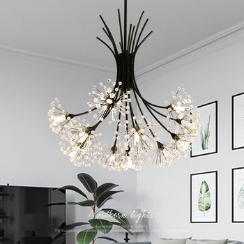 

Modern crystal Chandelier radiation sphere art pendant lamp For Living Room Bedroom hanglamp Home Lighting Lustre Fixture