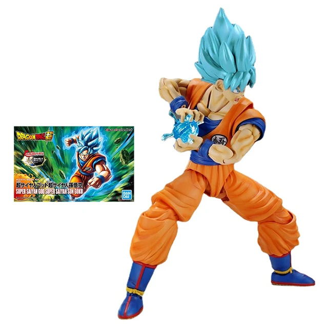 Conjunto de bonecos de dragon ball bandai, figura de ação da