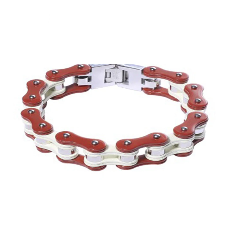 

Punk Jewelry Biker Punk Bicycle Bike Bracelet Friendship Rock Men Bracelet Bangles Motorcycle Chain Stainless Bangles