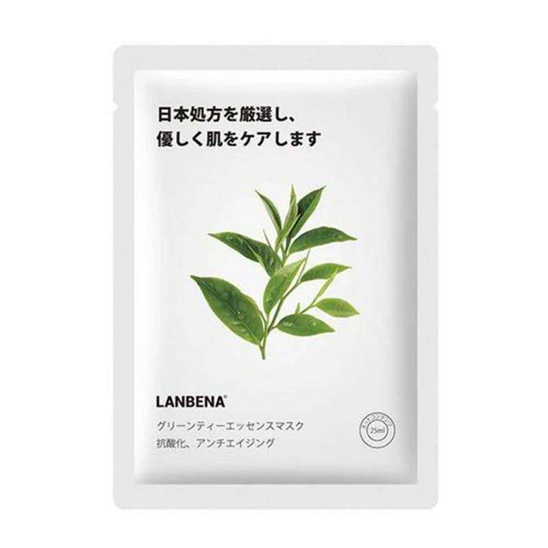 LANBENA фруктовые маски для лица усовершенствованная формула отбеливание увлажняющая вода Блокировка растительный экстракт свежий лист маска для лица TSLM1 - Цвет: 04