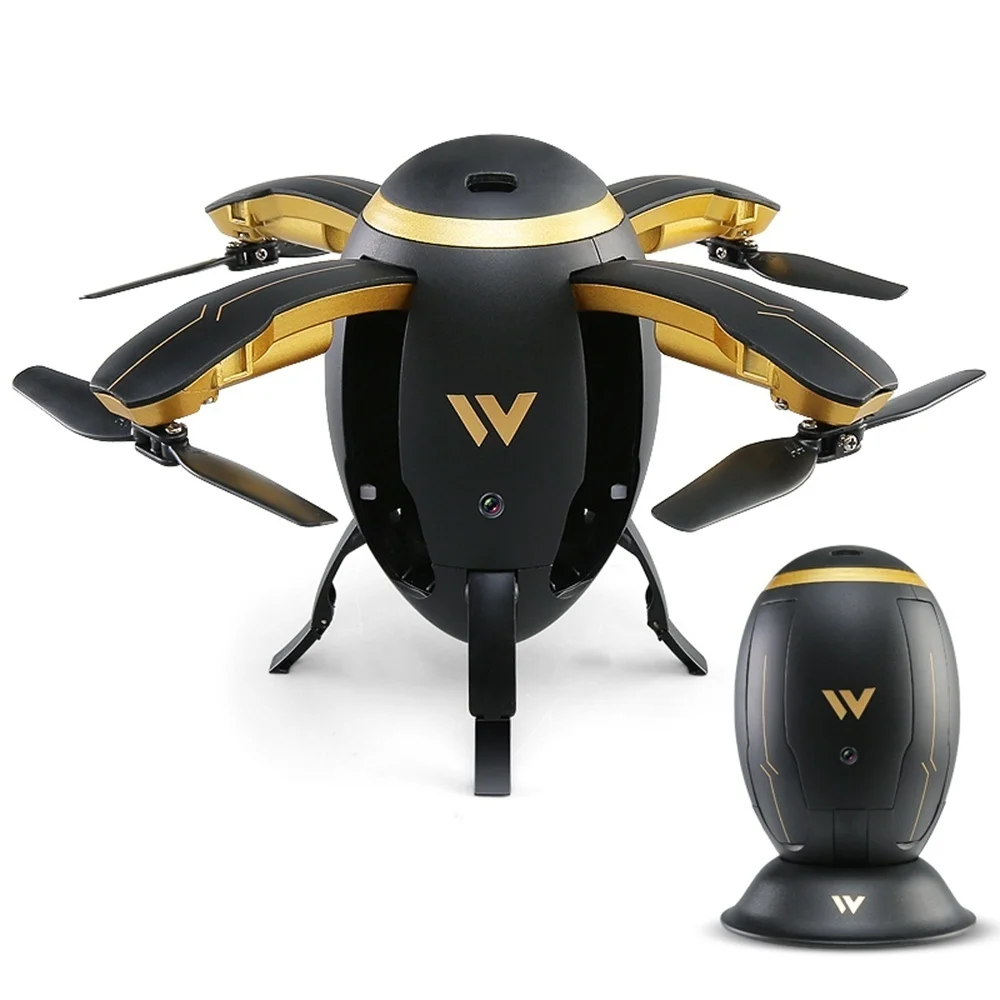 Складной Радиоуправляемый квадрокоптер летающее яйцо Дрон W5 WIFI FPV селфи 2 4 ГГц
