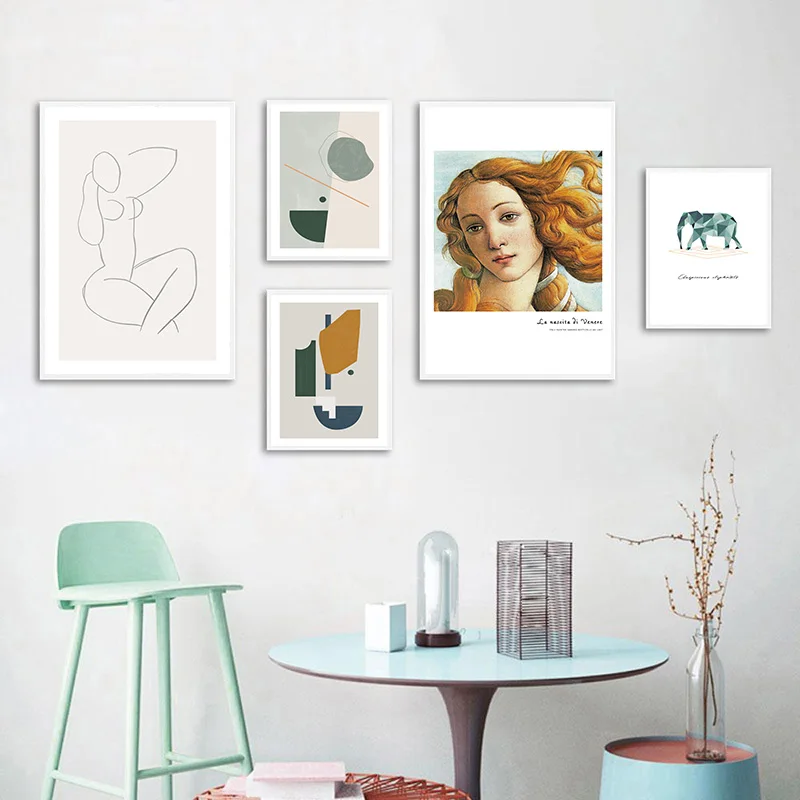 

Abstract Canvas Wall Art Print Nordic Poster Painting Decorative Picture Modern Living Room Decoration Scandinavian Home Decor