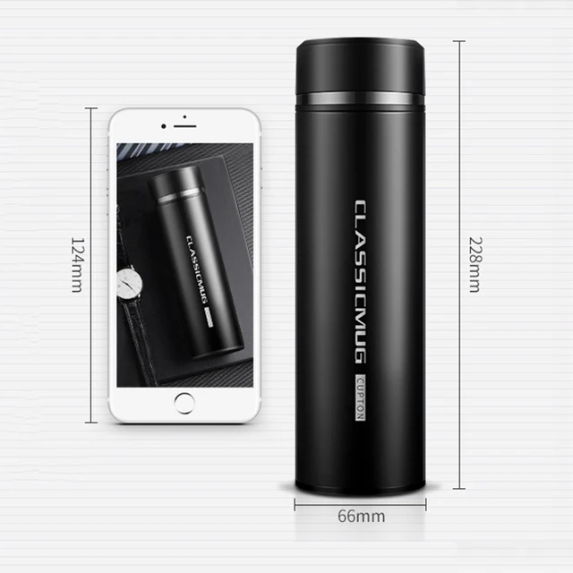 500 Ml -Es Termosz Lombik 304 Rozsdamentes Acél Vákuum Felkészített Tumhó Víz Csésze Autós Hordozható Vizes Palack - Image 4