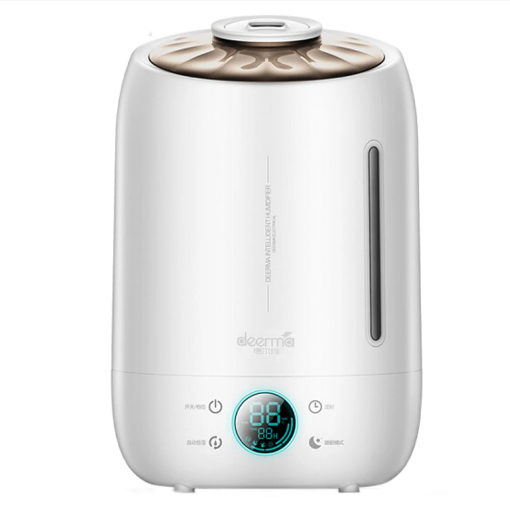 

Deerma Air Humidifier Aroma Diffuser Oil Ultrasonic Fog 5L Quiet Aroma Mist Maker Led Touch Screen Home Water Diffuser For Home