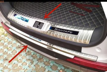 

For Hyundai SantaFe 2019-2020 High-quality stainless steel Trunk threshold Shield Scratch protection Car styling