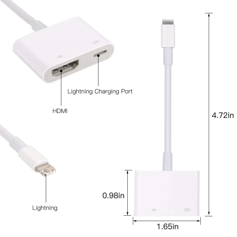 Apple Iphone к Hdmi с экраном линии Lightning HDMI телефон видео аудио кабель HDTV конвертеры