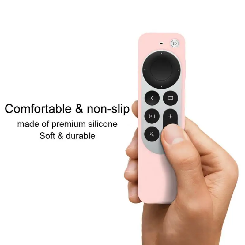 Силиконовый Противоскользящий Ударопрочный Мягкий чехол для Apple TV 4K Siri Remote 2021 |