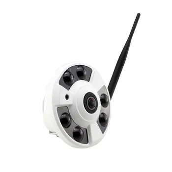 

Full-HD Wireless IP Camera Fisheye Wide angle WiFi 5MP Cameras Onvif H.265 Network P2P IR Night Card Slot Indoor Dome Cameras