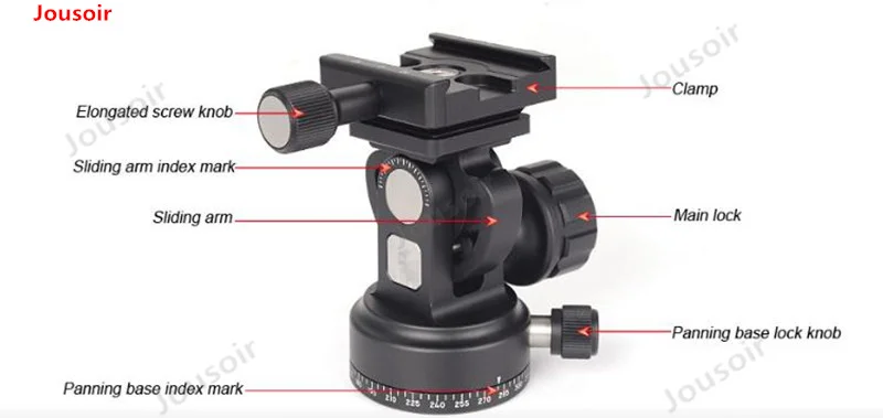 Монопод головка для DSLR камеры монопод профессиональный монопод Алюминиевый монопод шаровая Головка монопод головка DT-02D50 CD50 T03