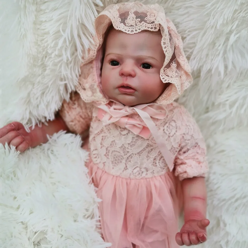 

55CM Bebe Doll Reborn Baby Doll Cloth Body Realistic Baby Doll Toddler Baby Dolls Soft Silicone Doll Christmas Surprice Gifts