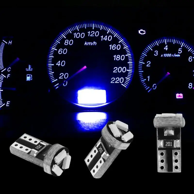 

20x Pure White T5 74 73 Wedge LED Bulb Instrument DashBoard Gauge Light