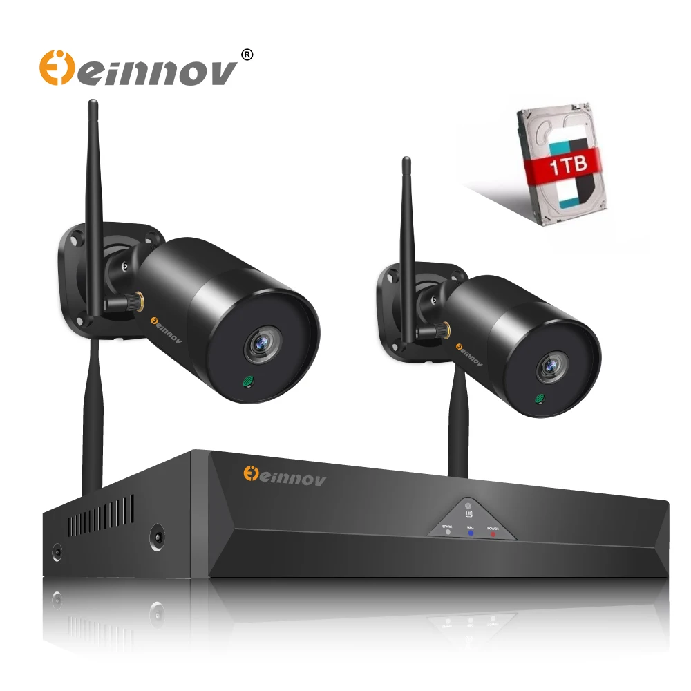 2CH/4CH 5MP NVR Set Wifi Camera Wireless Security System Wi-fi Outdoor CCTV  Video Surveillance Kit Night Vision Remote Control