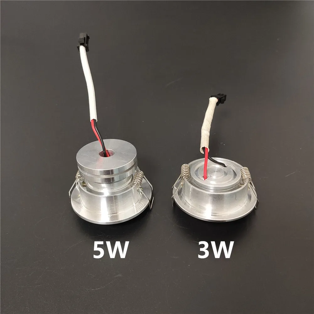3w 5w cob spot light dimmable Opening 4-4.5 cm downlight Recessed aluminum 110V 220V,led downlight,recessed ceiling spotlight,ceiling lamps,led puck light