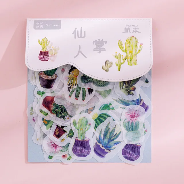 80 pcs/bag Japanese Stationery Stickers Cute Cat Sticky Paper Kawaii PVC Diary Bear sticker For Decoration Diary Scrapbooking 7