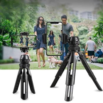 

Mini Desktop Tripod 360 Degree Rotation Foldable Shockproof Bracket Portable Car Phone Holder Mobile Phone Stand Accessories