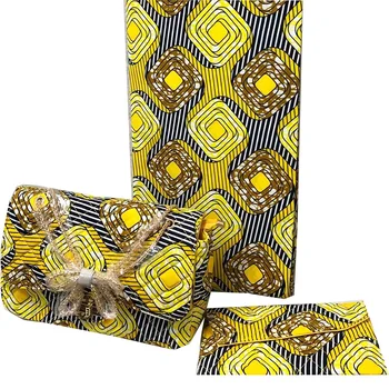 

african Nigeria Style Wax Handmade Bag And Fabric Set For Party Fashion African Woman Bag And Prints Wax Fabric