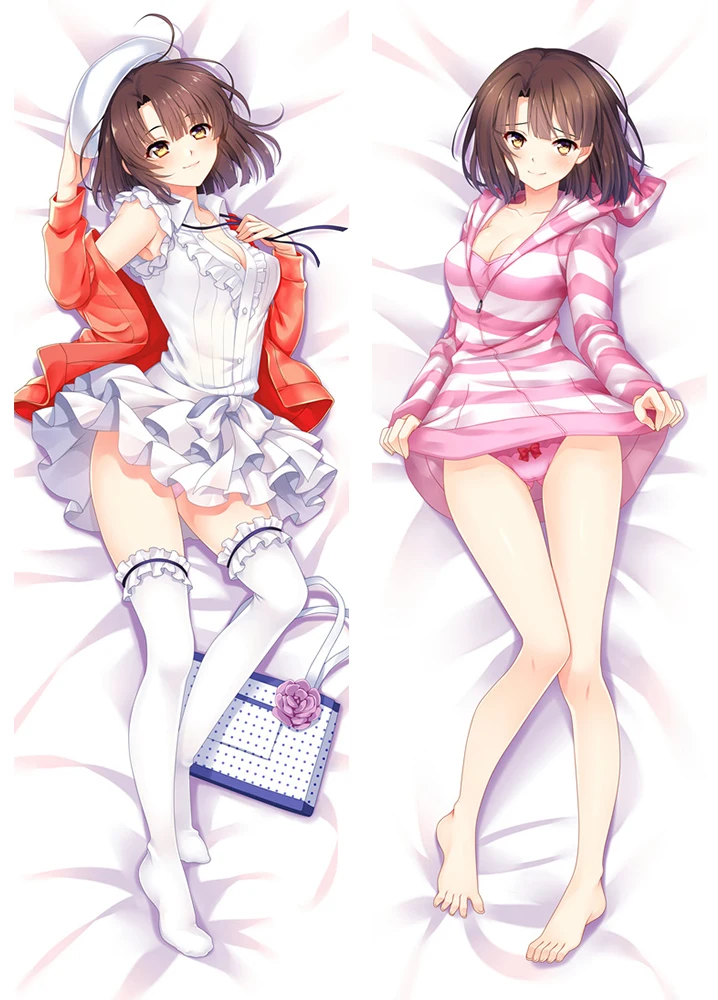 Аниме Saenai Heroine no Sodatekata Dakimakura, чехол с персонажами Katou Megumi& Utaha, Чехол на подушку Saekano Hugs, Чехол на подушку - Цвет: S12