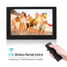 Andoer 10 дюймовая цифровая фоторамка HD ips Экран 1280*800 электронный альбом для фотографий рамка с 8 Гб карта памяти 2,4G дистанционное управление Управление