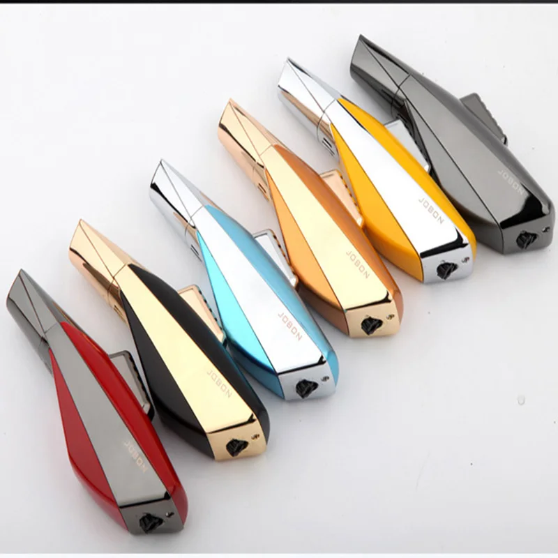 Cigarette Lighter JOBON Fashion Cigar Jet Lighter Blue Flame Windproof Refillable Gift for Friend