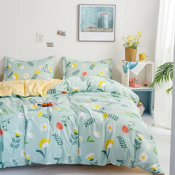 

Fresh Style home bedding sets bed linen duvet cover flat sheet Bedding Set Winter Full King Single Queen bed set Pillowcase