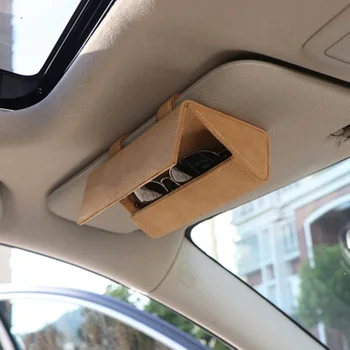 

Universal Auto Car Glasses Cases Multi-functional Card Holder Mounted Box Bag