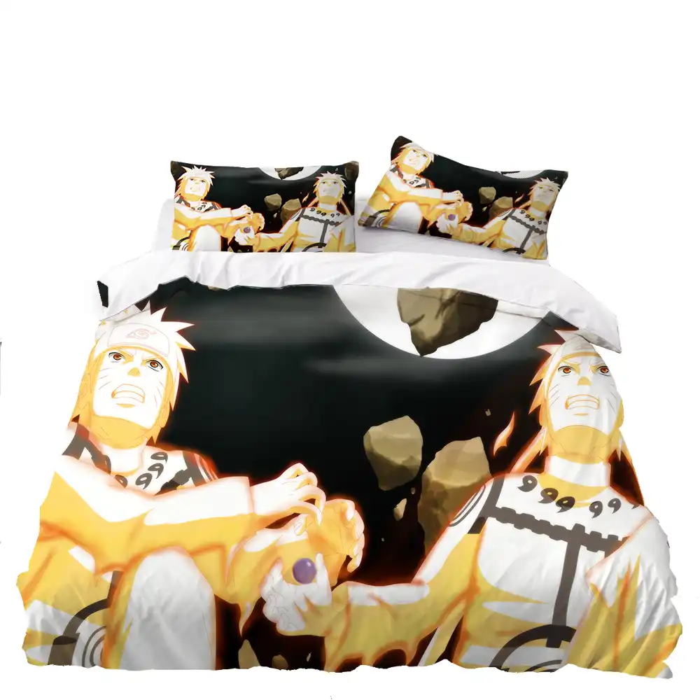 Japon Animesi Yatak Naruto Mikrofiber Nevresim Tek Kisilik Cift Kisilik Siyah Yatak Ortusu Yastik Kilifi Cocuk Odasi Ev Dekor Icin Yatak Takimlari Aliexpress