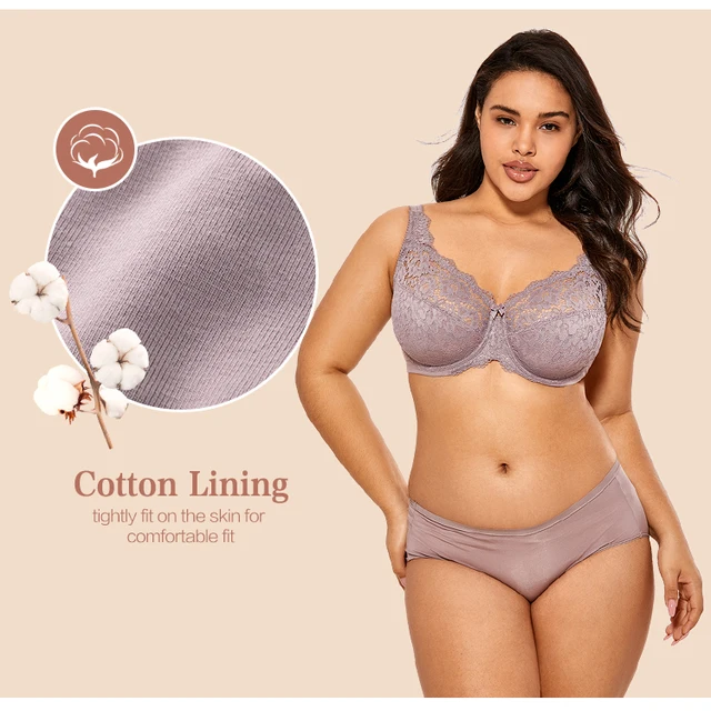 Buy Brida Women's Cotton Minimizer Saree Bra - Plus Size, Full Coverage,  Non-Padded, Wireless, Double Layer Support for Heavy Bust - Gloria(Nude,32,D)  at