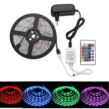 

WiFi Led Strip Light SMD 5050 RGB Led Stripe Tape DC12V Flexible LED Strip Lights 33Feet with WiFi Controller Christmas Light