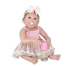 56 см Виниловая силиконовая Реалистичная кукла-младенец, детская игрушка с соской, новинка